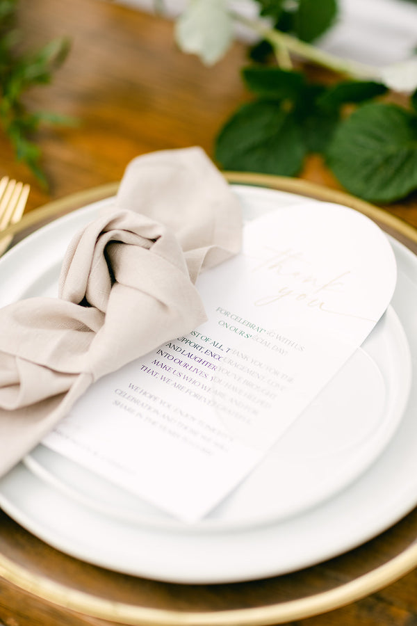 wedding table setting