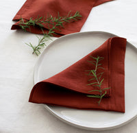 Terracotta Linen Napkins