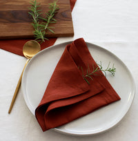 Terracotta Linen Napkins