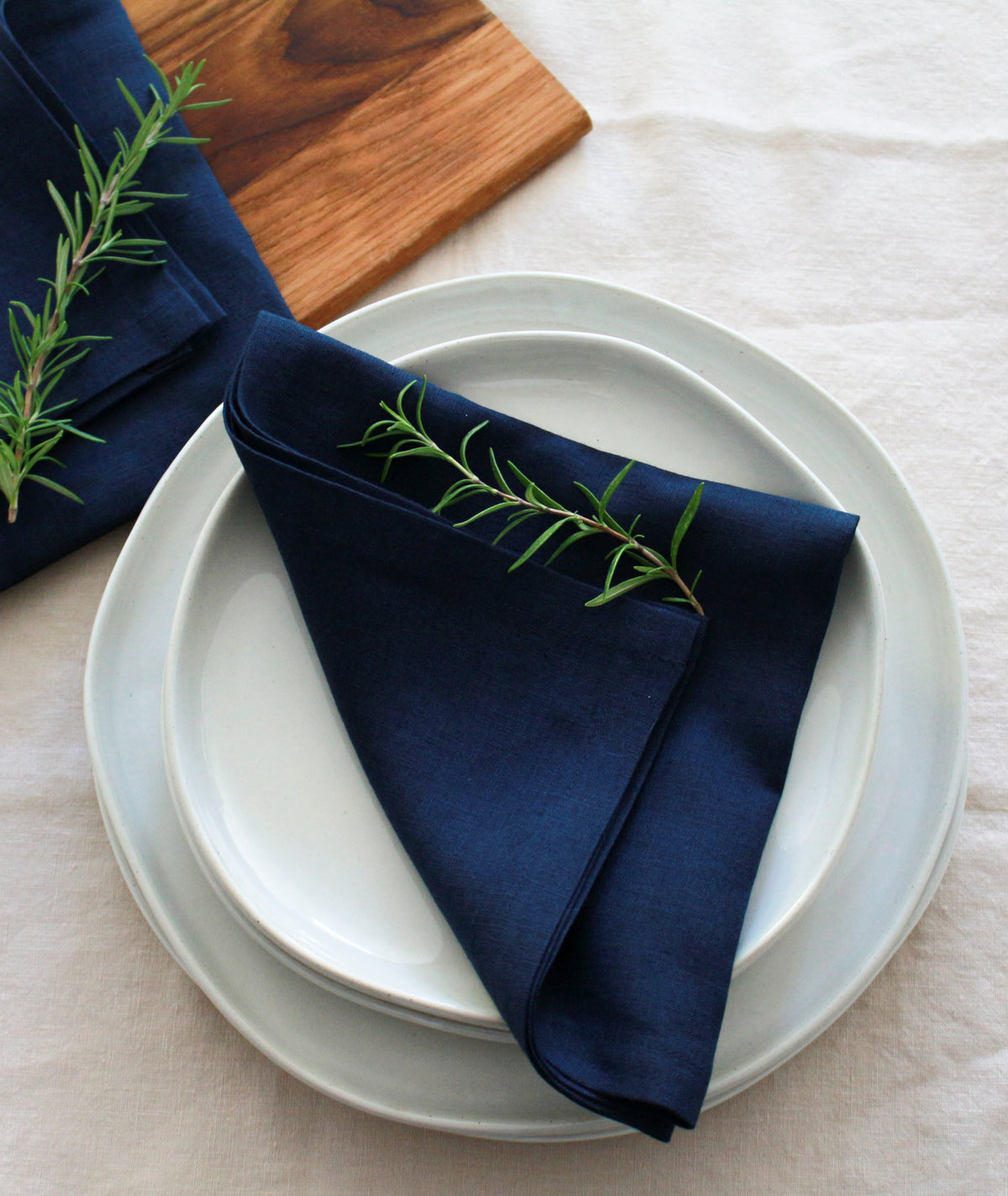 Navy Linen Napkins