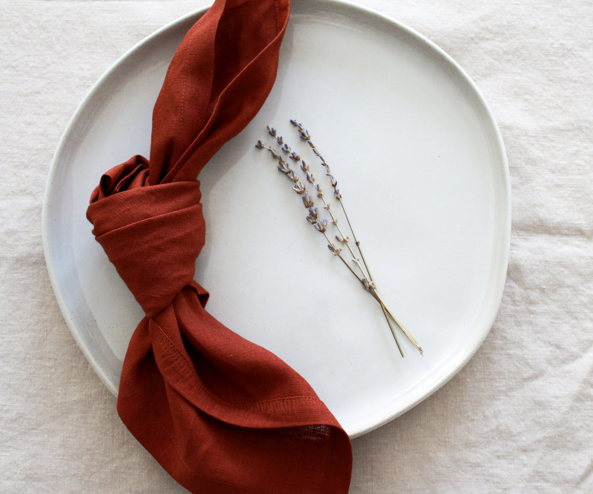 Terracotta Linen Napkins