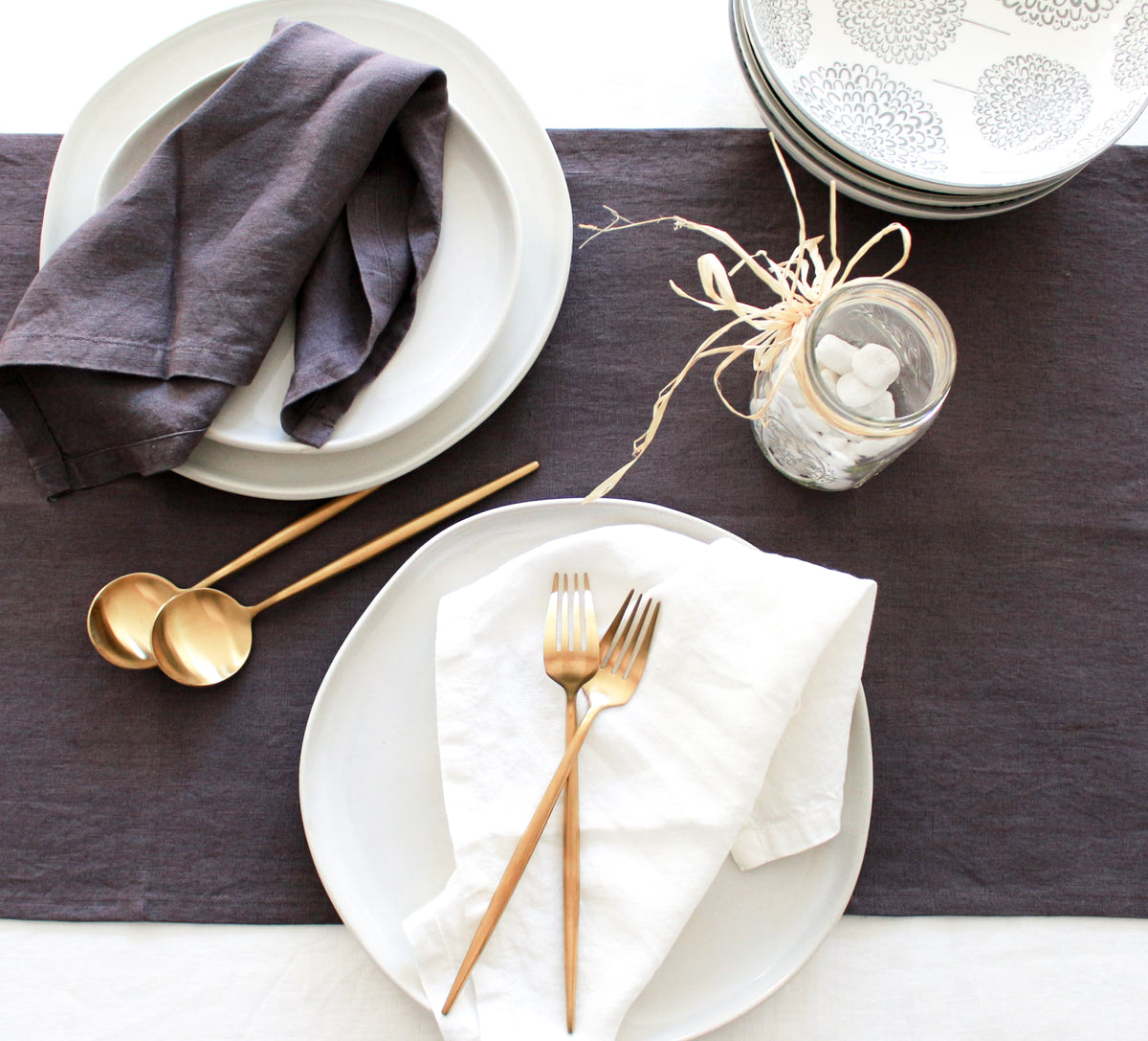 Linen Table Runner in Various Colors