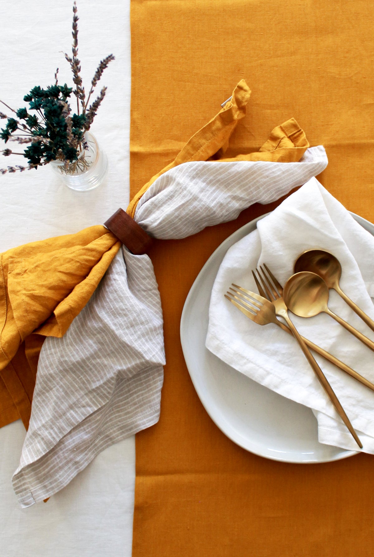 Linen Table Runner in Various Colors