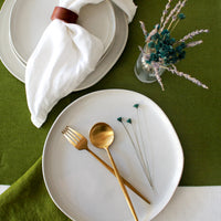 Forest Green Table Runner, Linen