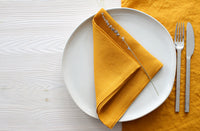 Mustard Yellow Linen Napkins