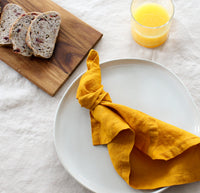 Mustard yellow cloth napkin