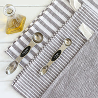 Natural Striped Kitchen Towels, Set of 3 or Single