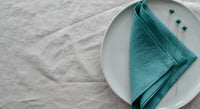 Teal Linen Napkins