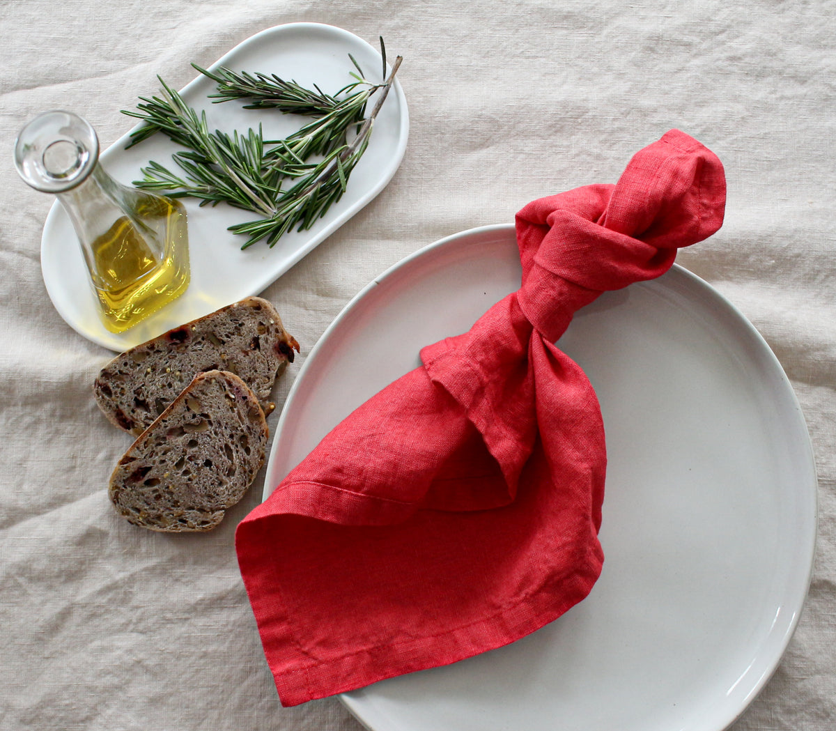 Red Linen Napkins