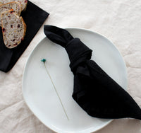 Black Linen Napkins