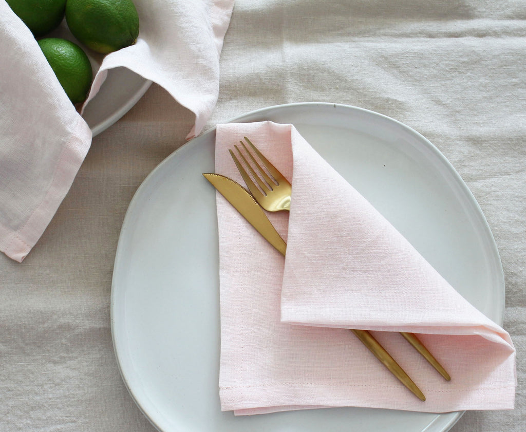 Linen Napkins - Blush – Cotton & Flax