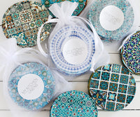 Coaster Set of 6, Coaster Set for Drinks, Decorative Coaster Set